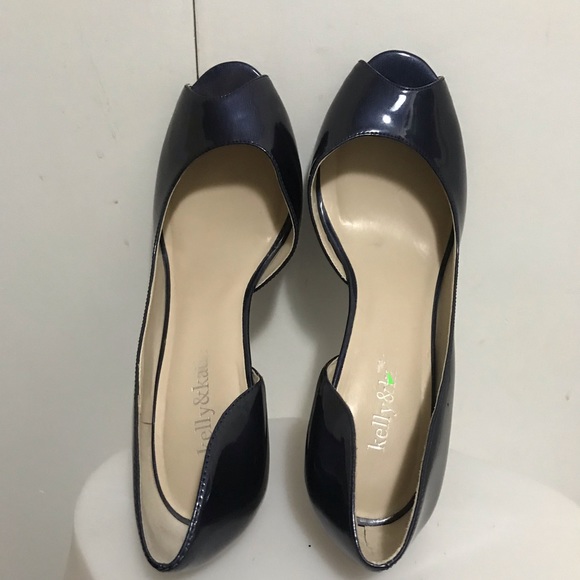Kelly & Katie Blue Patent Open Toe Shoes Size 8 - Picture 7 of 8